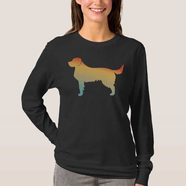 Camiseta Máscara de Labrador Retriever Silhouter (Frente)
