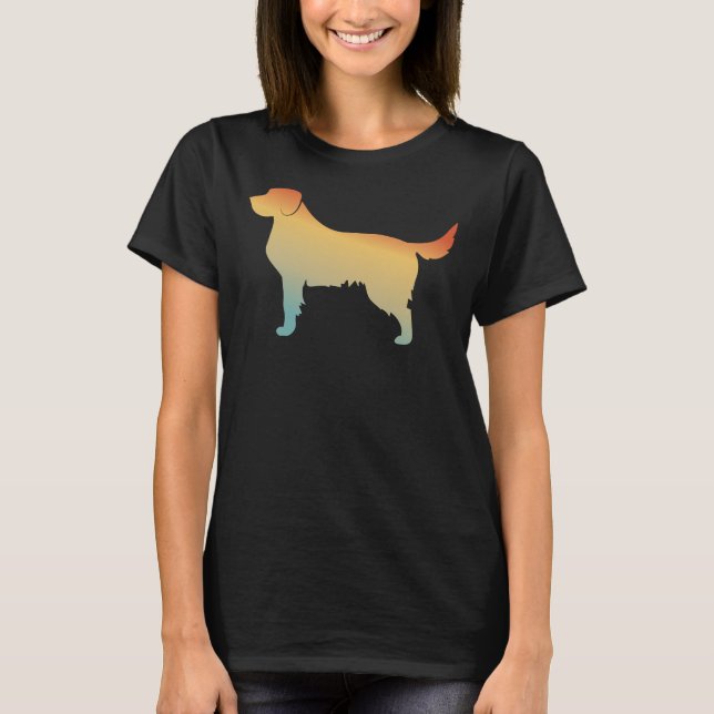 Camiseta Máscara de Labrador Retriever Silhouter (Frente)