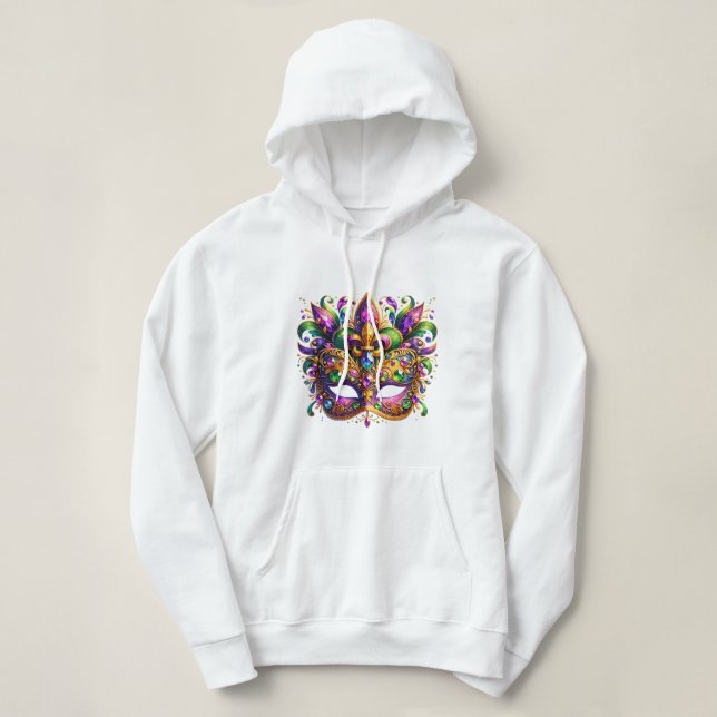 Camiseta Máscara de Mardi Gras  (Frente do Design)
