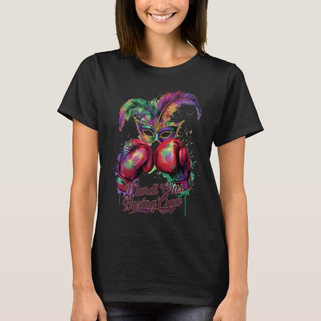 Camiseta Máscara de Mascarada Atraente Equipe de Boxe Festi (Frente)