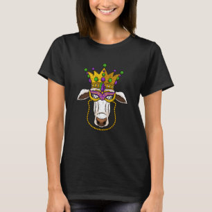 Camiseta Máscara de Mascarada de Vaca de Bobo Mardi Gras An
