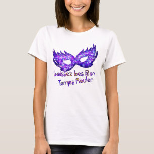 Camiseta Máscara de mascarada Purple Glittery