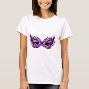 Camiseta Máscara de mascarada roxo real