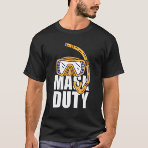 Camiseta Máscara de mergulho obrigatório de máscara de merg