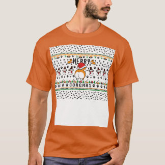 Camiseta Máscara de Natal do Corgi Lover