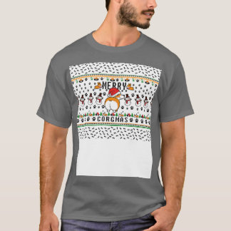Camiseta Máscara de Natal do Corgi Lover