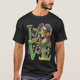 Camiseta Máscara de Palavras do Retriever Dourado do Carnav