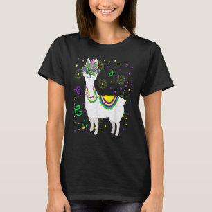 Camiseta Máscara de Pena de Llama do Desfile de Carnaval 20