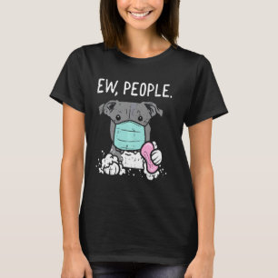 Camiseta Máscara de Pitbull de Pessoas Ew da Moda Distancia