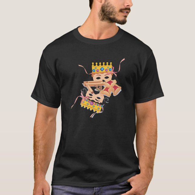 Camiseta Máscara de Purim e cookies (Frente)