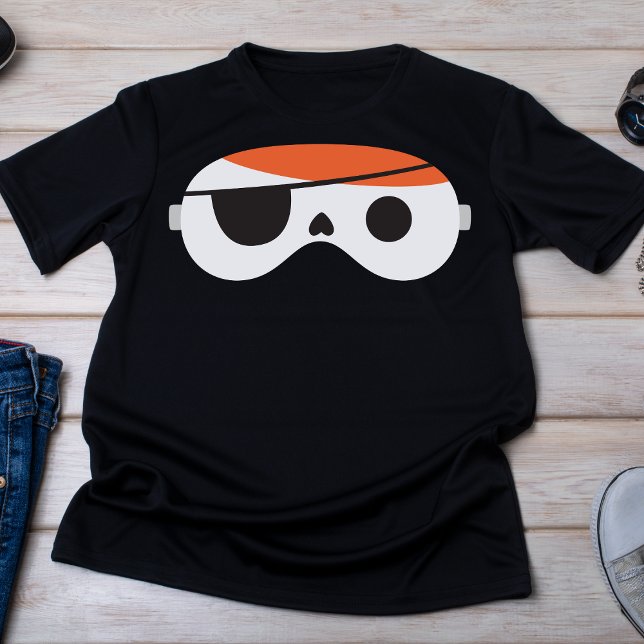 Camiseta Máscara de Repouso Pirata Reproduzível (Criador carregado)