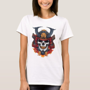 Camiseta Máscara de Samurai Caveira