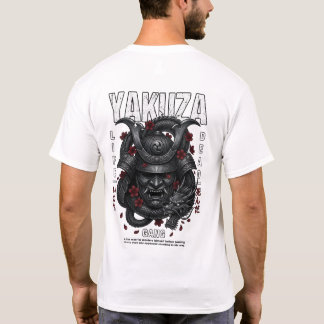 Camiseta Máscara de Samurai Dragão Yakuza 