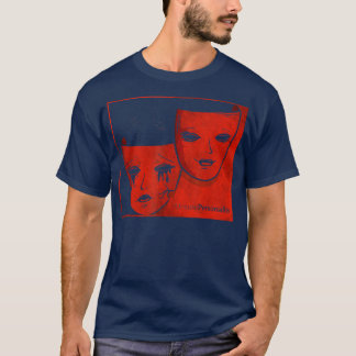 Camiseta Máscara de teatro Soft Grunge Drama Comédia Humilh