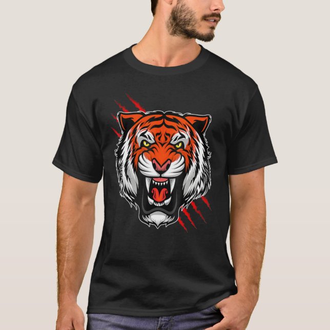 Camiseta Máscara de Tigre de Bengala (Frente)