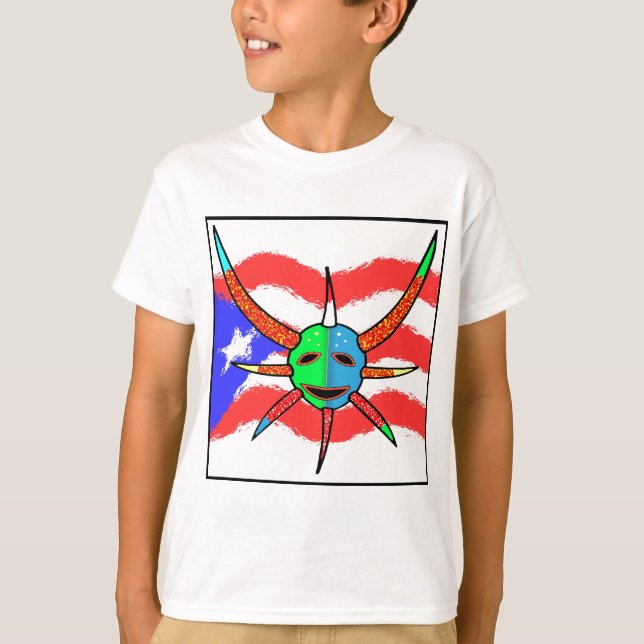 Camiseta máscara de vejigante (Frente)