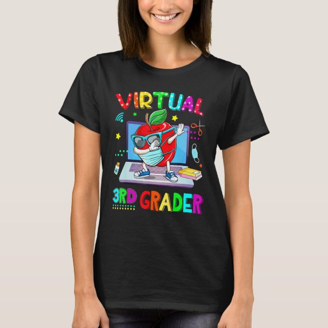 Camiseta Máscara de Visto da Apple Virtual de 3º Grau de Vo (Frente)