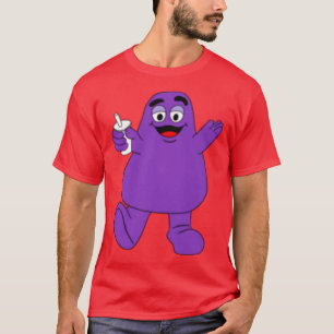 Camiseta Máscara do McDonalds Grimace Mascote de Fast Food