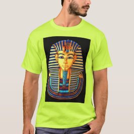 Camiseta Máscara Dourada do antigo Faraó Egípcio Tutankhamu