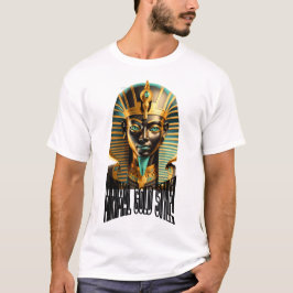 Camiseta Máscara Dourada Minimal – Streetwear de L
