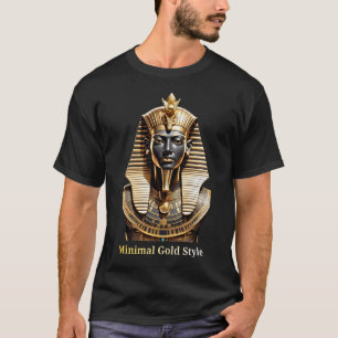 Camiseta Máscara Dourada Minimal – Streetwear de L