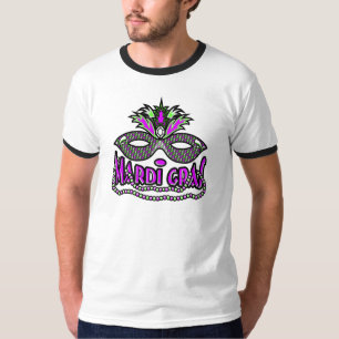 Camiseta Máscara e miçanga do carnaval do KRW