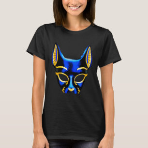 Camiseta Máscara Egito Faraó Espírito Gato Grande