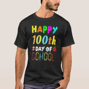 Camiseta Máscara Facial de 100 Dias de Escola para Professo