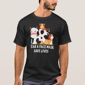 Camiseta Máscara Facial de Gato Máscara Facial de Cachorro 