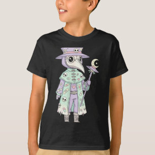 Camiseta Máscara Facial de Mariposa Fofo Pastel Gótico de M