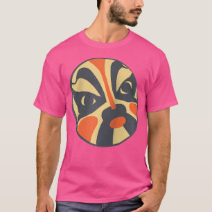 Camiseta Máscara Facial de Ópera de Pequim Chinesa, Pequim,
