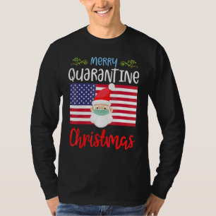 Camiseta Máscara Facial de Papai Noel Família Correspondent