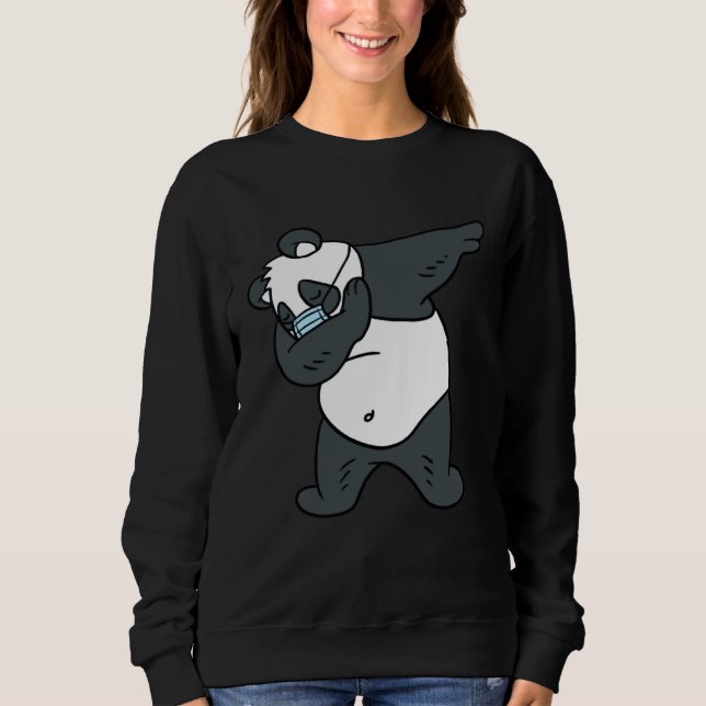 Camiseta Máscara Facial do Panda Dabbing (Frente)