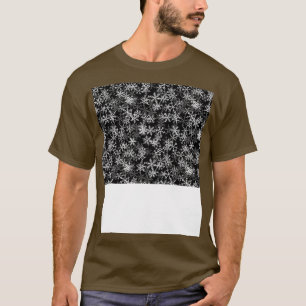 Camiseta Máscara Facial Natal Divertida Flocos de Neve Másc