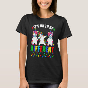 Camiseta Máscara Facial Unicórnio de Conscientização do Aut