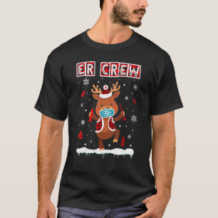 Camiseta Máscara Facial Xma de Plaid Búfalo da Tripulação E