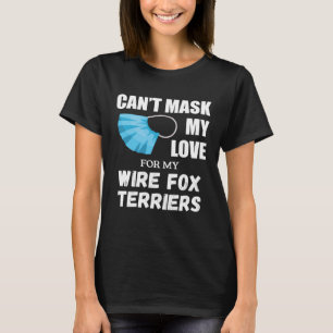Camiseta Máscara Meu Amor Por Cão De Fox Terrier