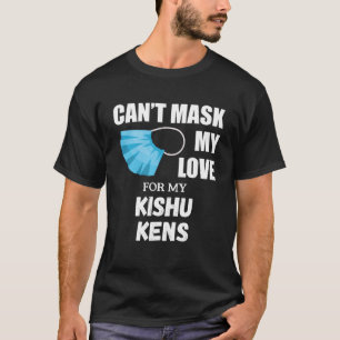 Camiseta Máscara meu amor por um cão Kishu Ken