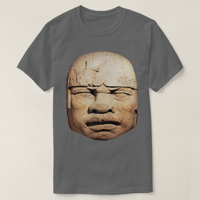 Camiseta Máscara Olmec (Frente do Design)