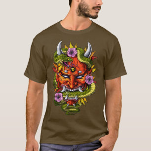 Camiseta Máscara Oni de Demon Japonês