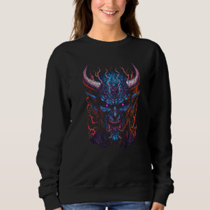 Camiseta Máscara Oni Japonesa Rosto de Demônio Caveira Diab