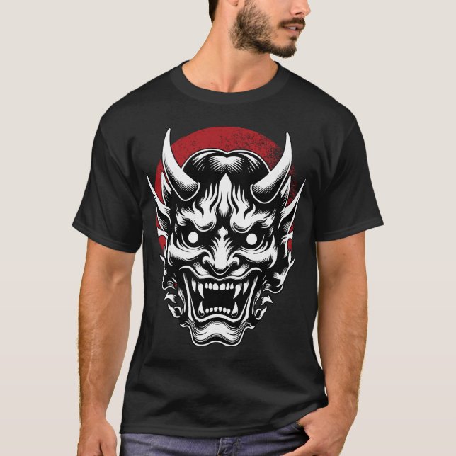 Camiseta Máscara Oni/ Máscara samurai  (Frente)