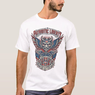 Camiseta Máscara Patriótica Guardiã Liberdade Inspirada Mil