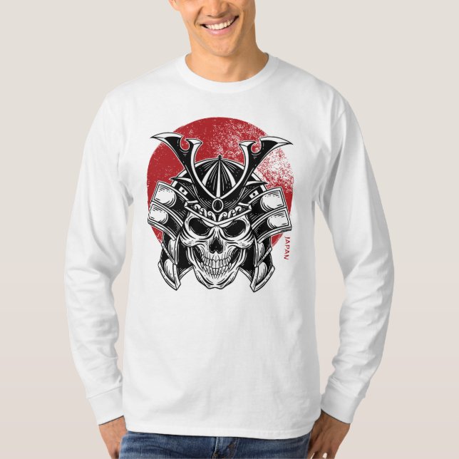 Camiseta Máscara Samurai Oni / Samurai Oni Mask (Frente)