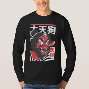 Camiseta Máscara Tengu Estética Japonesa, Tengu Japonês