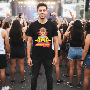 Camiseta Máscara Totem Tribal Multicolor Ousada Personalizá