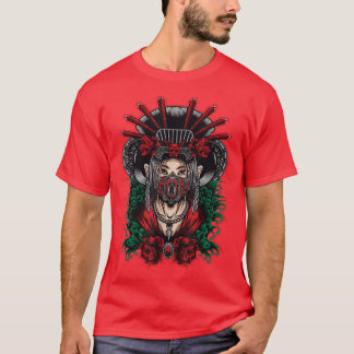 Camiseta Máscara tradicional japonesa Geisha Japão