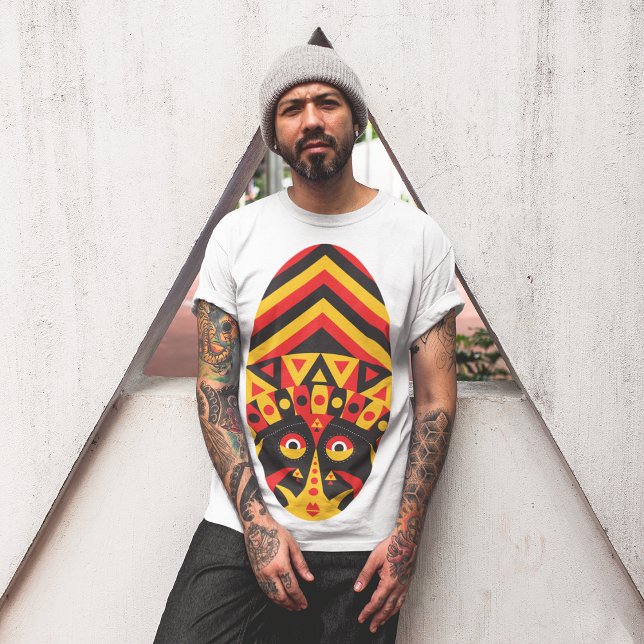Camiseta Máscara Tribal Aborígene (Criador carregado)