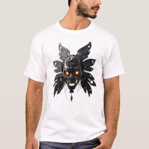 Camiseta Máscara Tribal com Asas Mecânicas