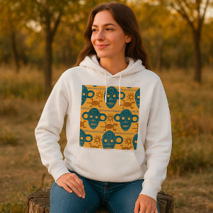 Camiseta Máscara Tribal Padrão Facial Étnico Africano